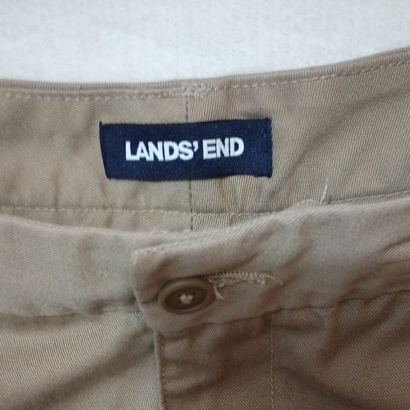 Lands' End Tan Bermuda Shorts Tailored Fit - Picture 2 of 7